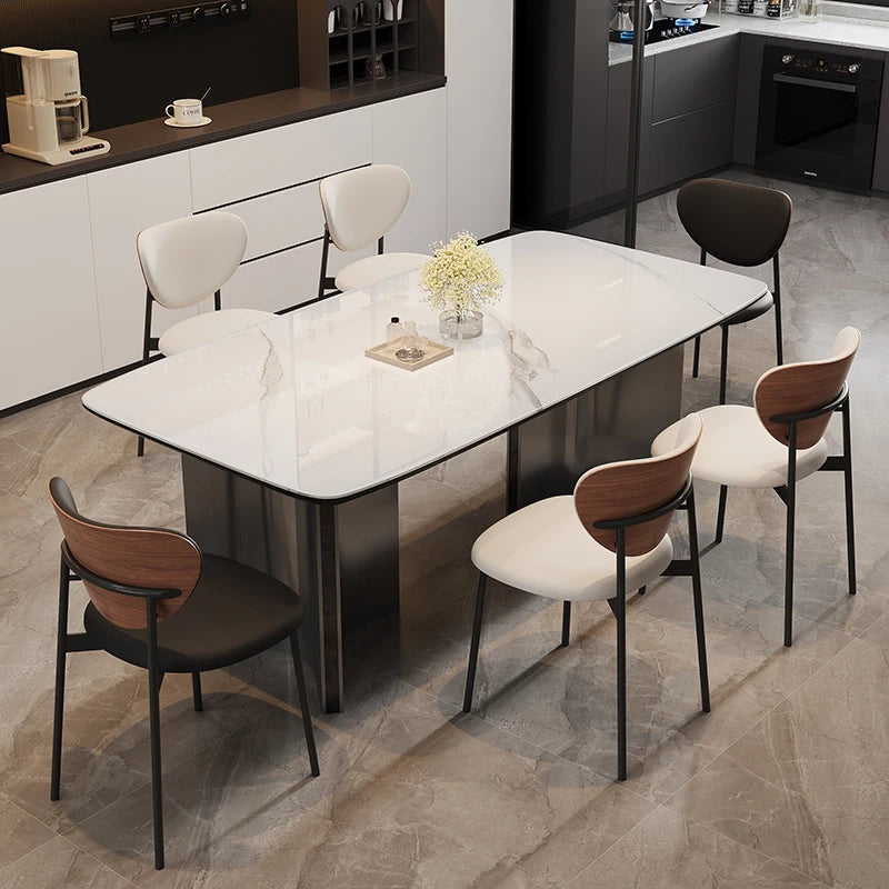 Salon Living Room Dining Table Party Rectangular Luxury Modern Dining Table Kitchen Salon Design Lounge Muebles Hotel Furniture