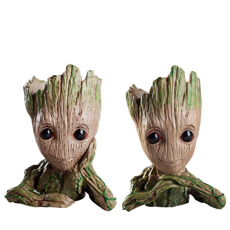 Modern Art Vases Home Decor Groot Flower Pot Tree Man Ornament Handicrafts Living Room Display Flower Arrangement Figurine