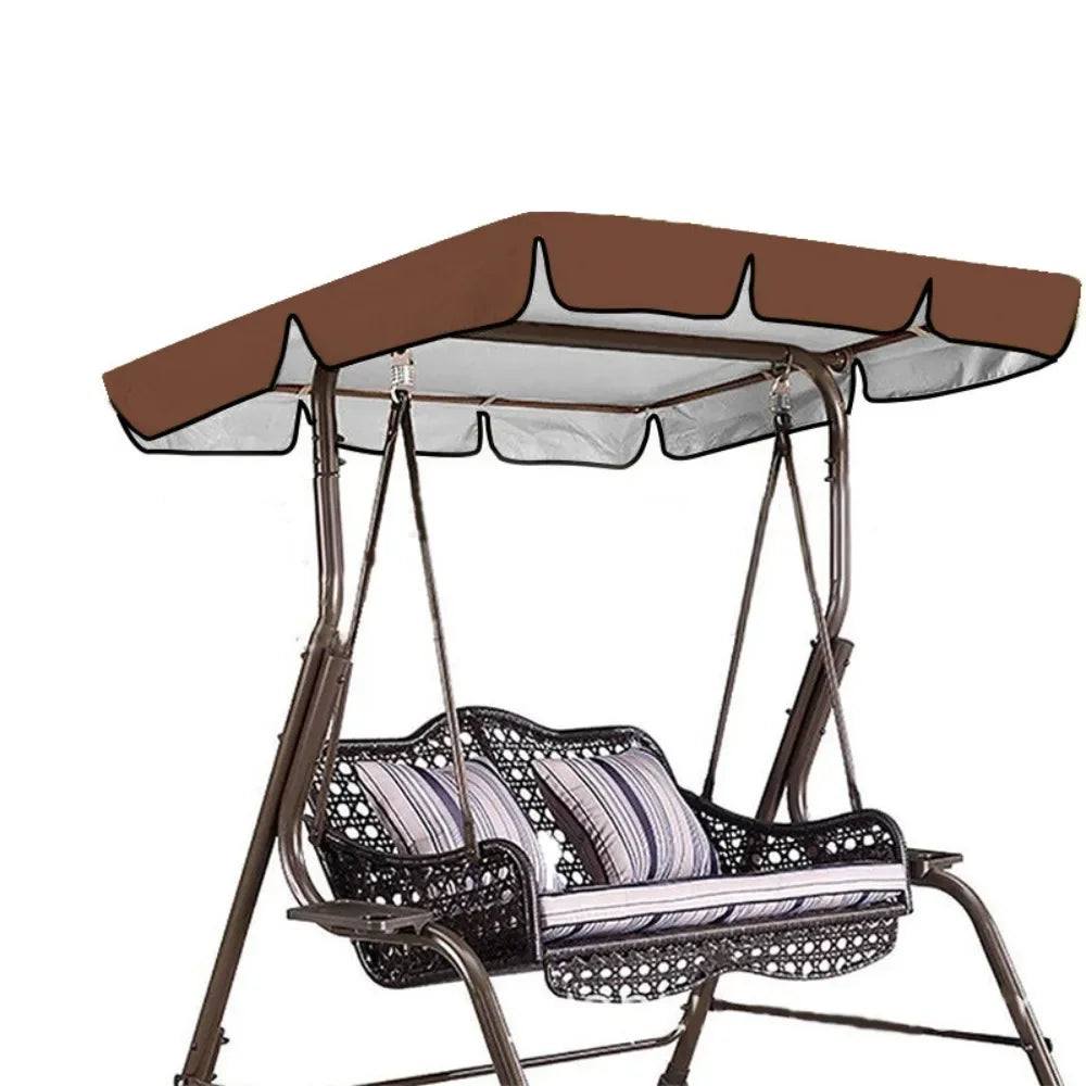 Outdoor Swing Canopy Cover - Waterproof Sunshade for Garden Patio