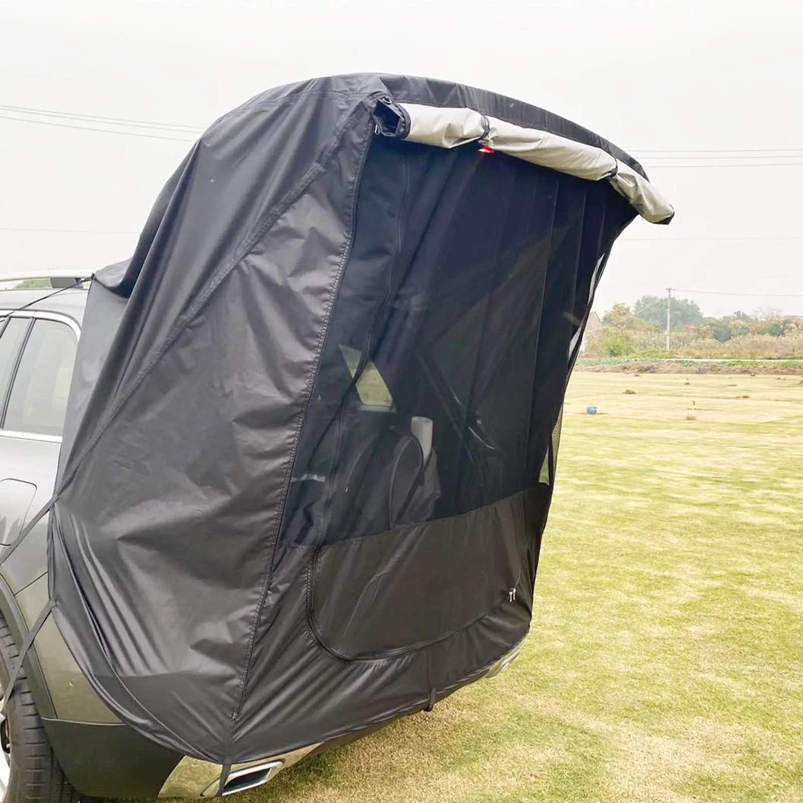 Car Camping Tent Tailgate Tent For Car Lightweight Canopy Compact Shelter Instant Setup For Van Truck Outdoor Beach Backpacking