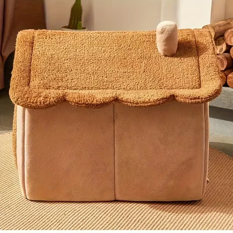 Cat and dog house and nest for small dogs and cats, four-season removable and washable dog house, cat nest and bed, pet supplies
