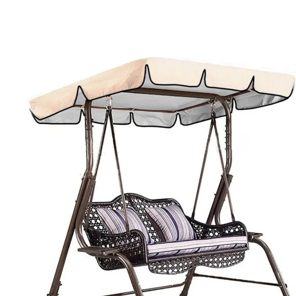 Outdoor Swing Canopy Cover - Waterproof Sunshade for Garden Patio