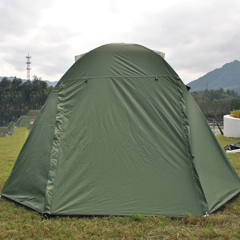 Waterproof Outdoor Camping Tents with Mesh, Tent with Rainfly, 2 Layers, 4 Seasons, PU4000, Silver Coating, Nice Ventilation