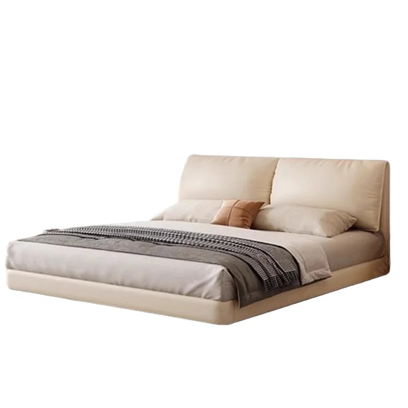 Designer Modern Frame Bed Wood White Europen King Size Bedroom Double Bed Full Size Bedframe Cama Dobravel Bedroom Furniture