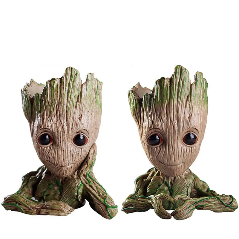 Modern Art Vases Home Decor Groot Flower Pot Tree Man Ornament Handicrafts Living Room Display Flower Arrangement Figurine