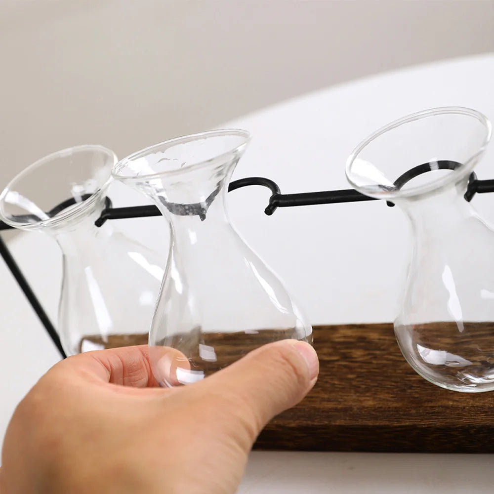 Glass vases for dining tables and interior decoration, suitable for modern Bohemian style vases for weddings and home decor