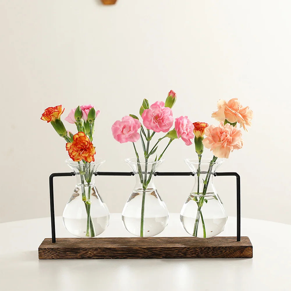 Glass vases for dining tables and interior decoration, suitable for modern Bohemian style vases for weddings and home decor